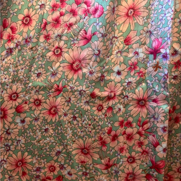 Monteau Pink and Gray Floral Maxi Dress - Picture 5 of 6